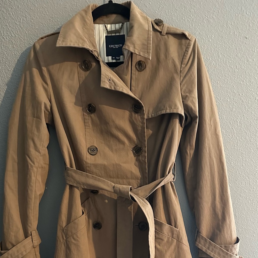 Gryphon trench coat XS